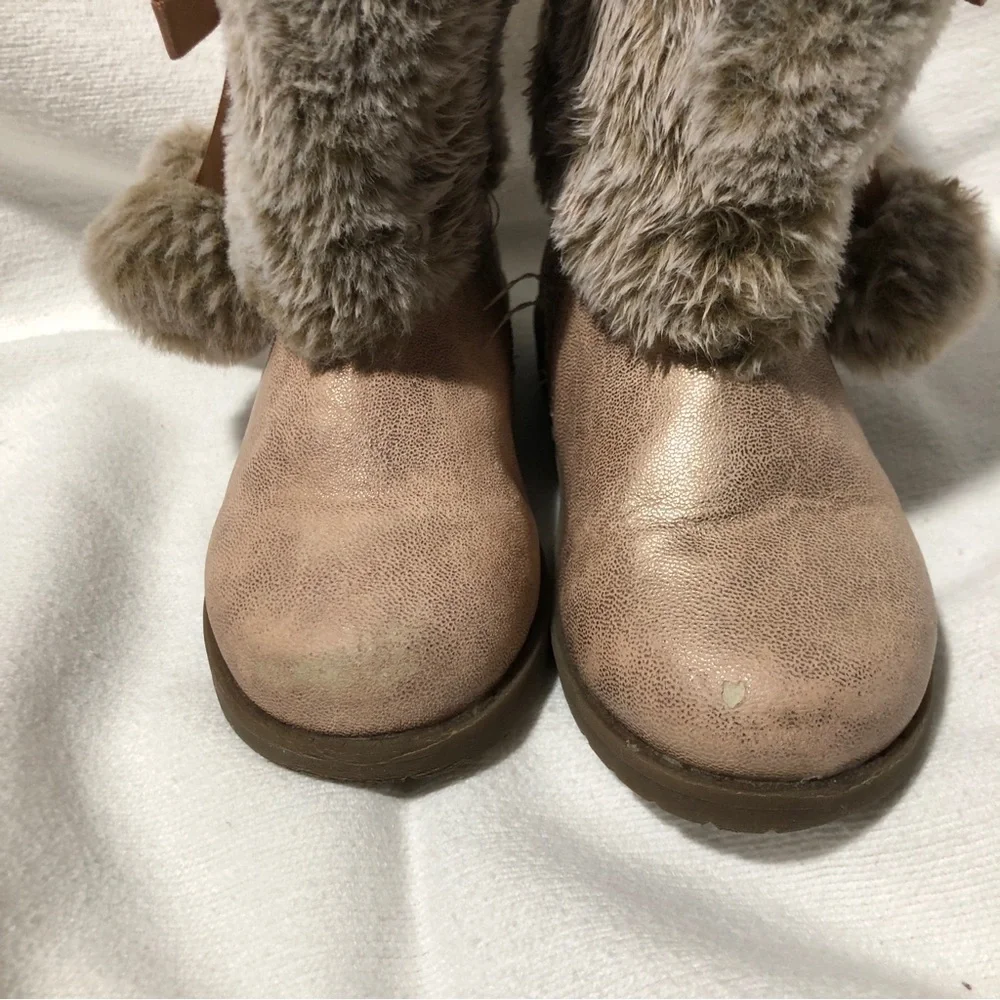 Girls Pink Boots Nicole Miller Size 7